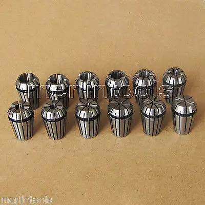 

12PCs Precision ER20 Spring Collet Set 2 3 4 5 6 7 8 9 10 11 12 13 mm