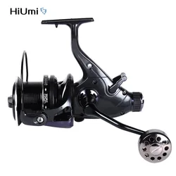 HiUmi Carp Fishing Reels 8000 9000 10000 Bait Runner Big Free Runner Double Brake Feeder 12+1 Ball Bearing Spinning Fishing Reel