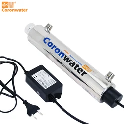 CE del sistema de desinfección del esterilizador UV de Coronwater SS304 2gpm, RoHS para la purificación de agua