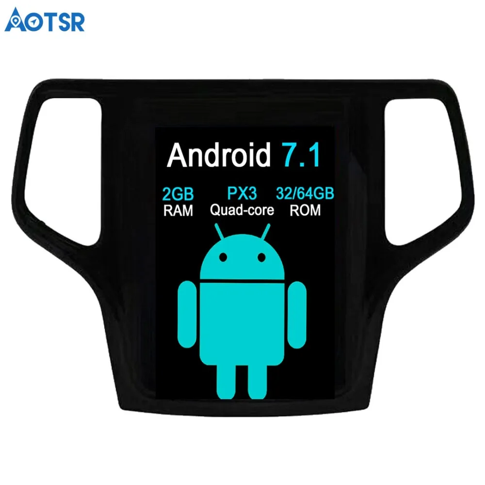 

2025 Android 13 Carplay GPS-навигация для JEEP Grand Cherokee 2014-2018 золотой и черный DVD-мультимедийный плеер сенсорный автомобильный экран