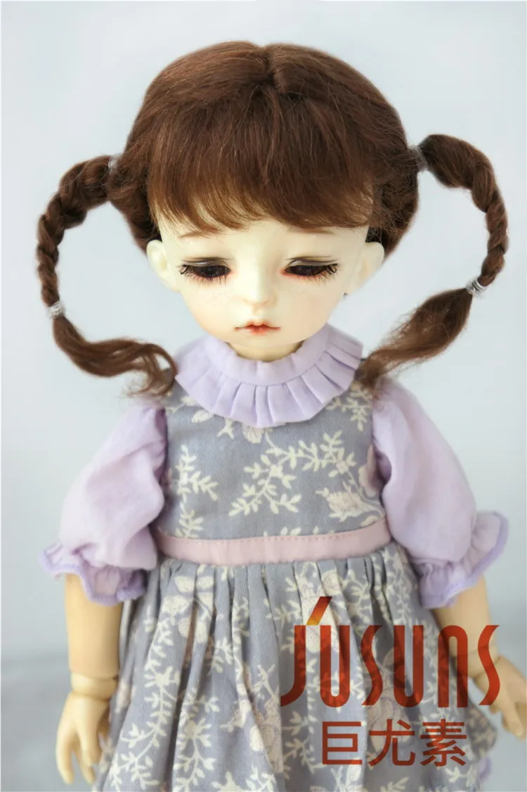 JD495 1/6 YOSD Mode BJD Mohair puppe perücken Größe 6-7 zoll Klassische Twist Mohair BJD perücken