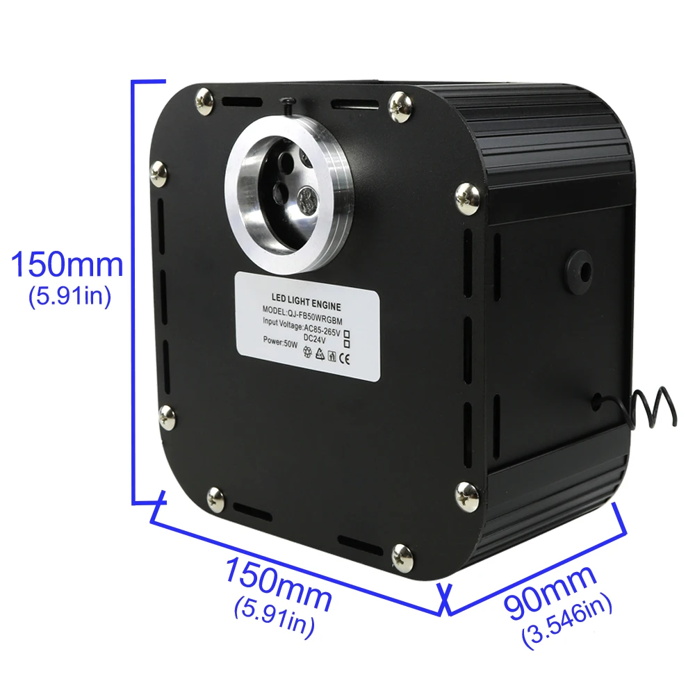 Imagem -03 - Rgbw Twinkle Luz de Fibra Óptica Dmx512 Suportado Fibra 0ptic Motor Driver e 28key rf Controle Remoto para o Céu Estrela Teto 50w