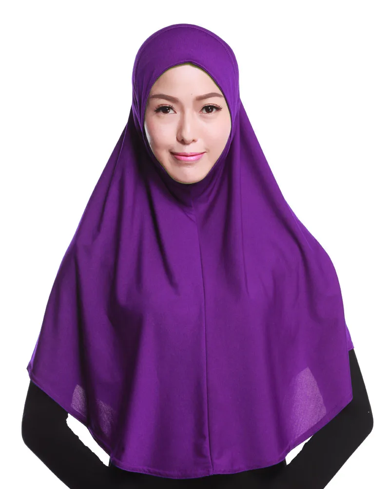 Muslim Women Full Cover Inner Hijab Long Shawls Head Wrap Scarves Headcover Soft Headscarf Bandanas Islamic Arab Bonnet Fashion