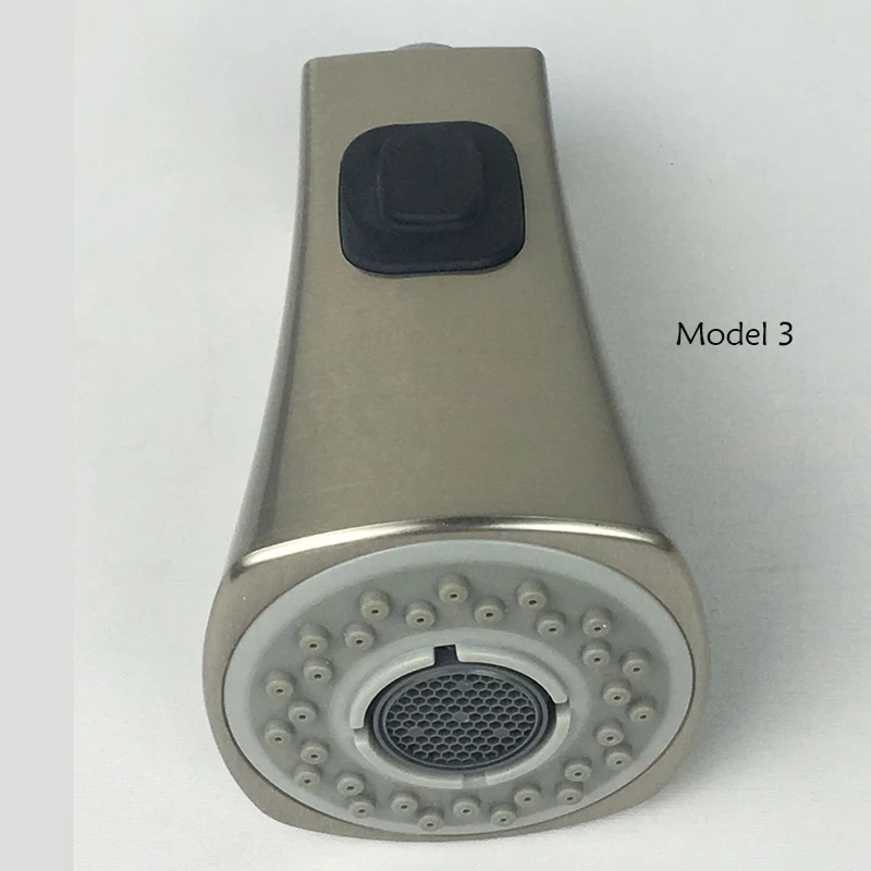 Brushed Nickle Kitchen Pull Out Sprayer head Faucet Replacement Part Spray