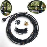 Misting Cooling Kit Garden Watering Sprayer Misting Cooling Watering System Greenhouse Garden Patio Watering Irrigation 6m-18m