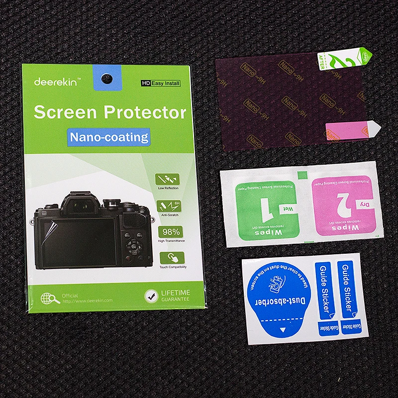 Защита экрана Deerekin HD с нано-покрытием с верхним ЖК-дисплеем для Pentax K1 приблизительная фотография