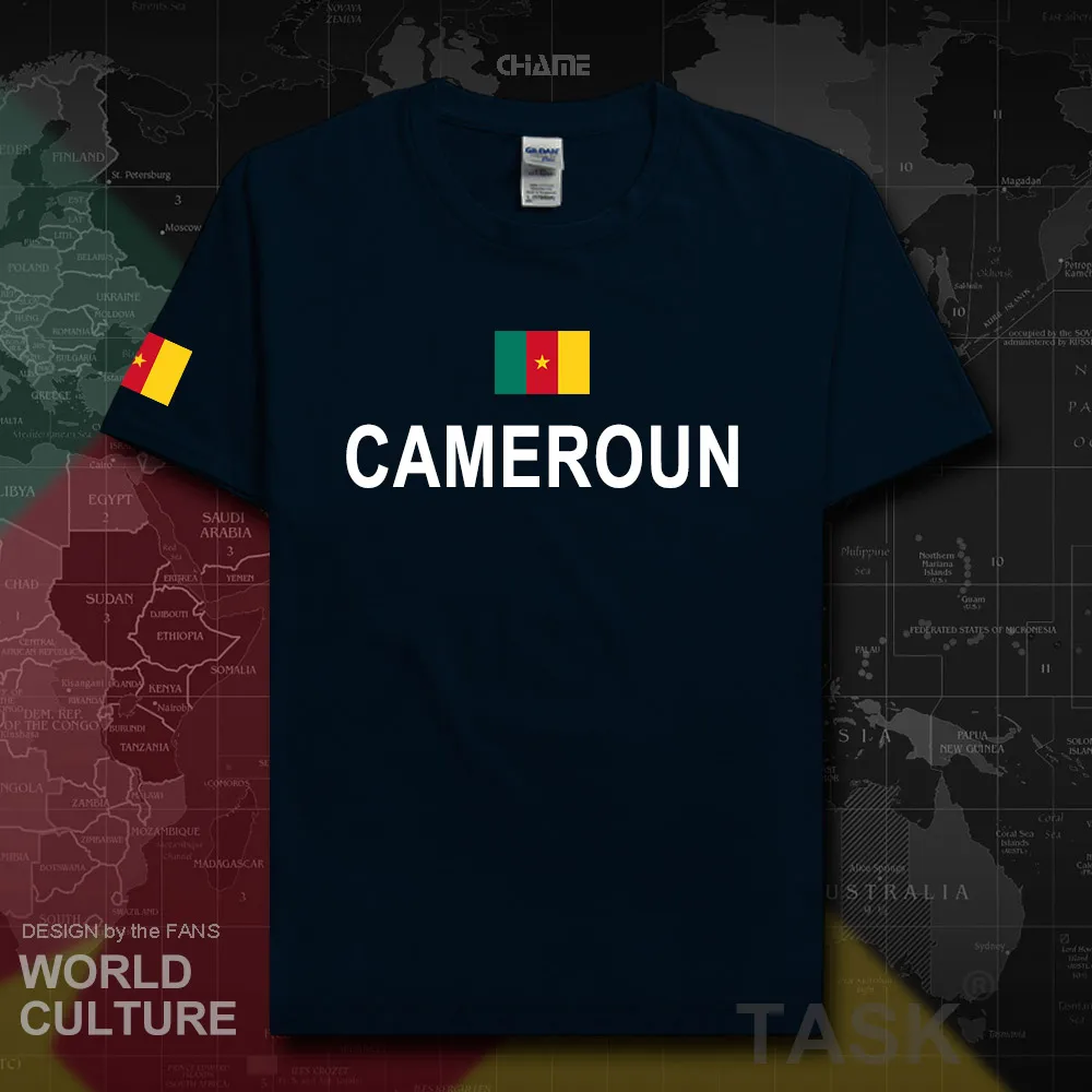 Cameroon men t shirt fashion 2018 jersey nation team 100% cotton t-shirt clothing tees country sporting CMR Cameroun Cameroonian