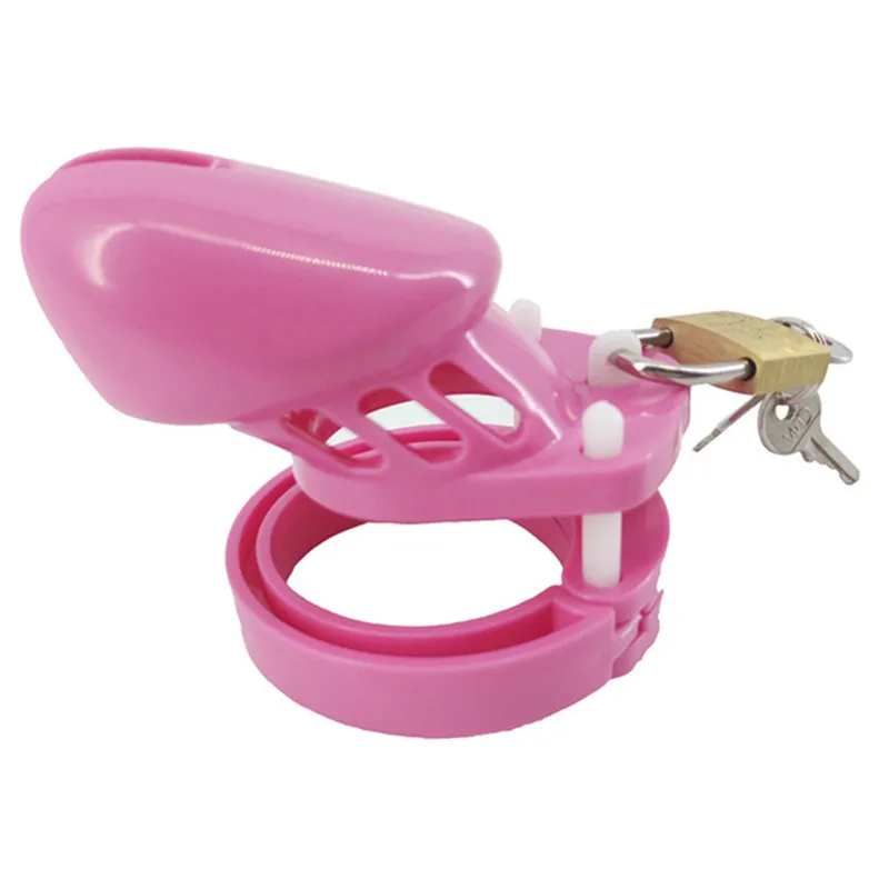 Pink Plastic Male Chastity Device Penis Ring CB6000 CB6000S Cock Cage Chastity Cage Penis Sleve Lock Adult Games Sex Toys G7-3-5 view 3