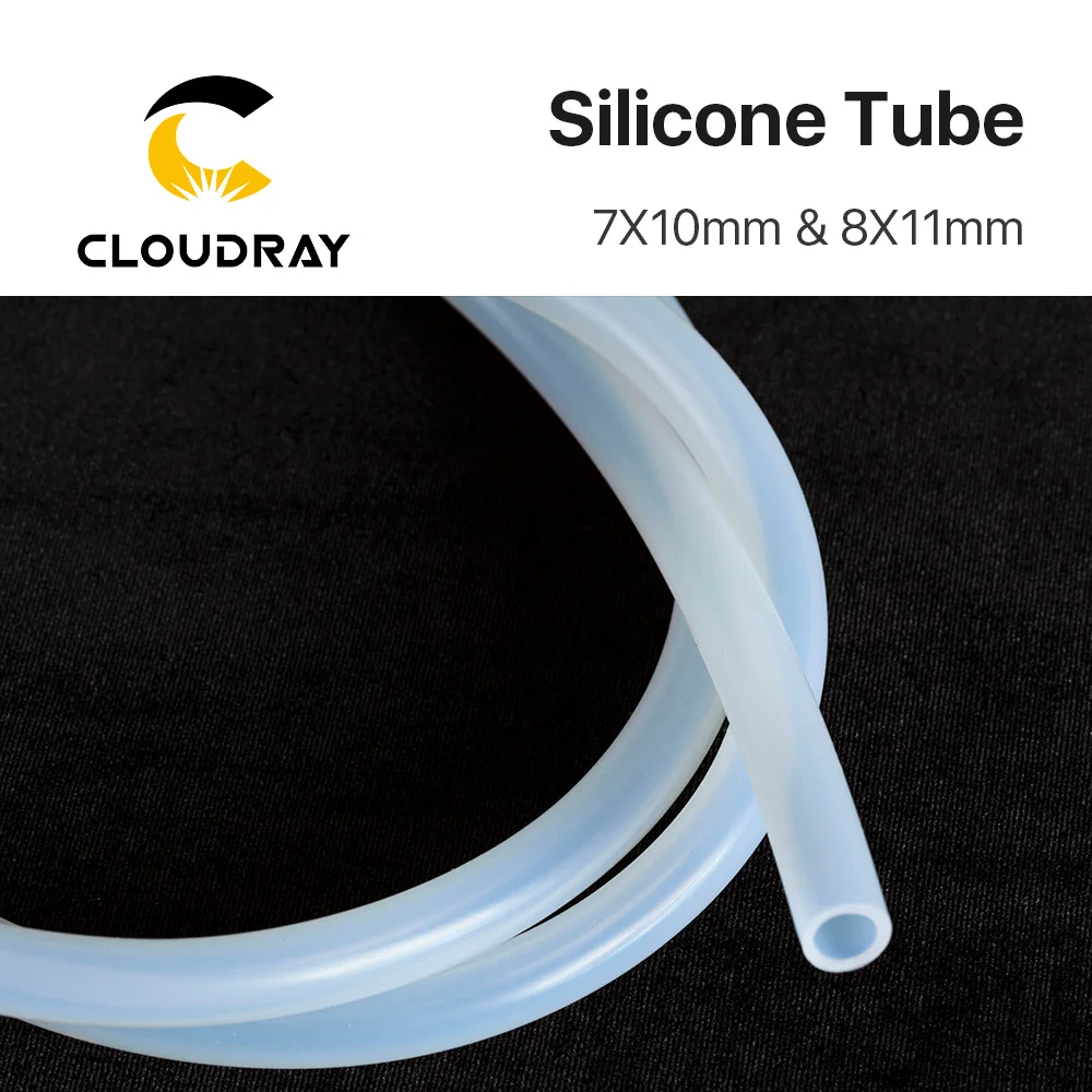 Rurka silikonowa 7x10mm 8x11mm Elastyczny wąż do czujnika wody, pompy wodnej i agregatu wody lodowej do maszyny do cięcia laserowego CO2
