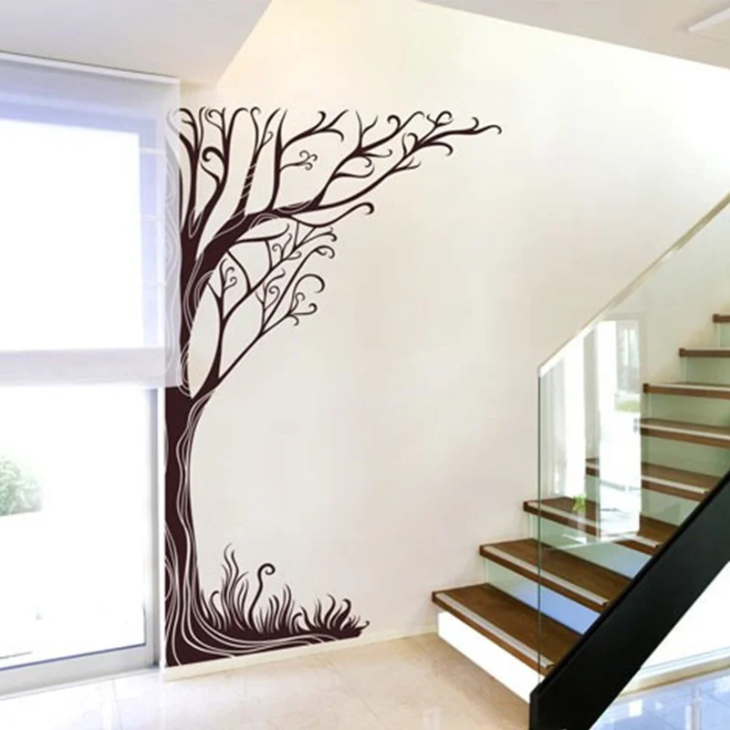 New Large Vinyl Tree Wall Decals Wall Sticker Home Decor 20X32 Inches Tree Wall Sticker For Kids Rooms