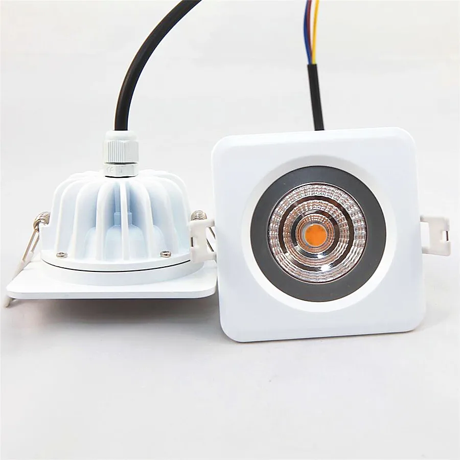 

2PCS/Lot Dimmable Waterproof IP65 LED Downlight Spot Light 9W No Need Driver Super Bright AC220V-240V Recessed Ceiling Lamp