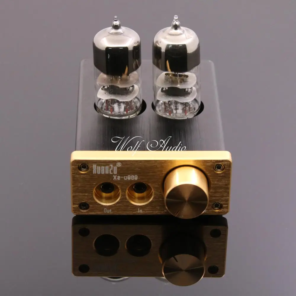 U808 Class A HIFI 6J3 Vacuum Tube Headphone Amplifier Portable Headphone Amplifier Finished