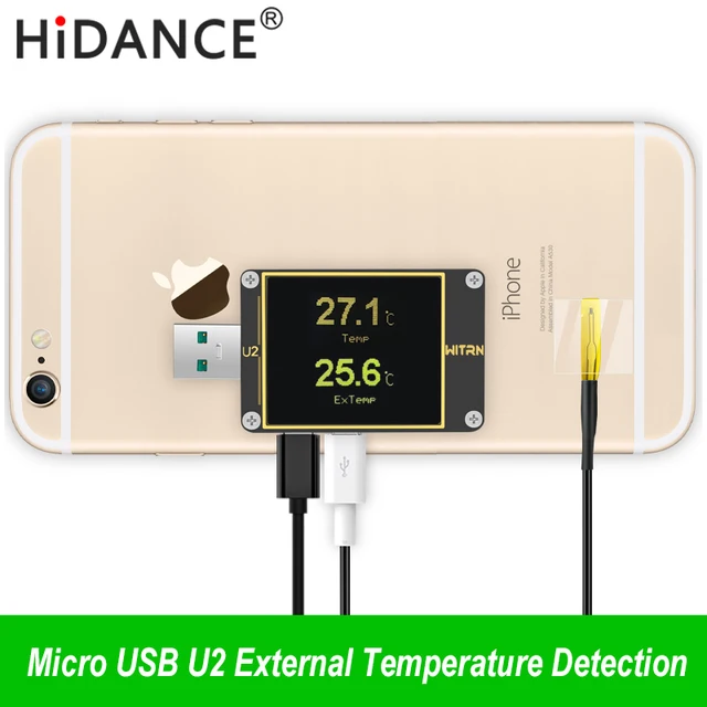 Micro gniazdo usb ntc zewnętrzny czujnik temperatury czujnik termometr do T18 WEB-U2 UD18 Qway-U2p usb miernik woltomierz amperomierz