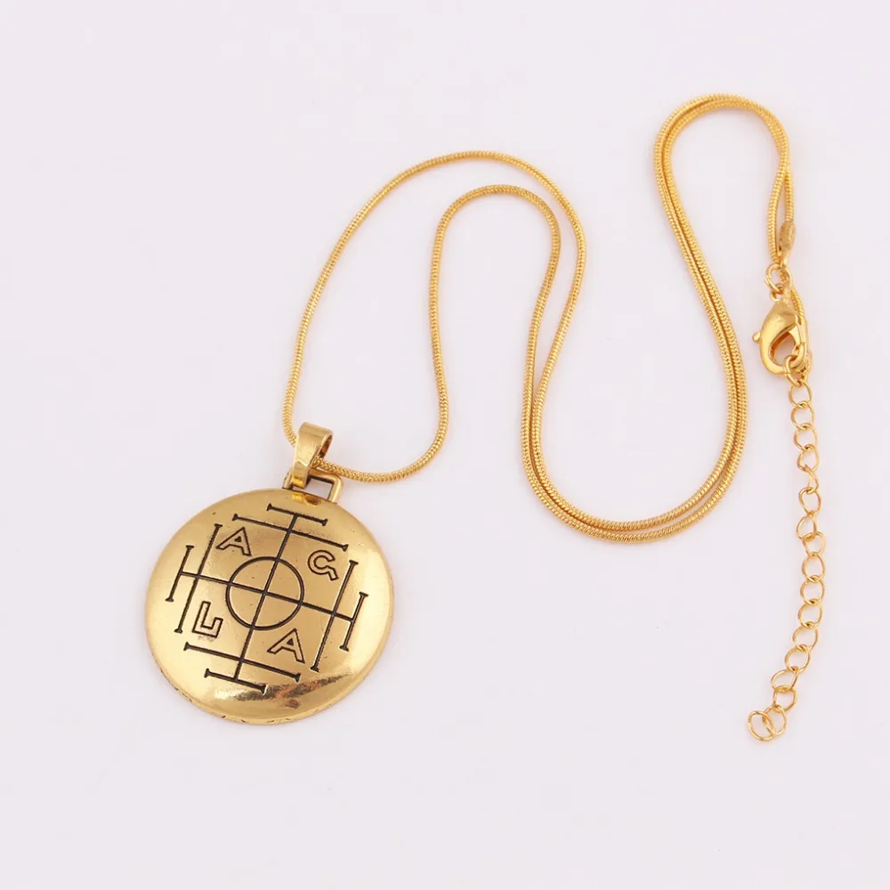 Snake Chain Religions God AGLA Writen Protect The Owner Amulet Talisman With Viking Special Ancient Rune Sigil Dropshipping