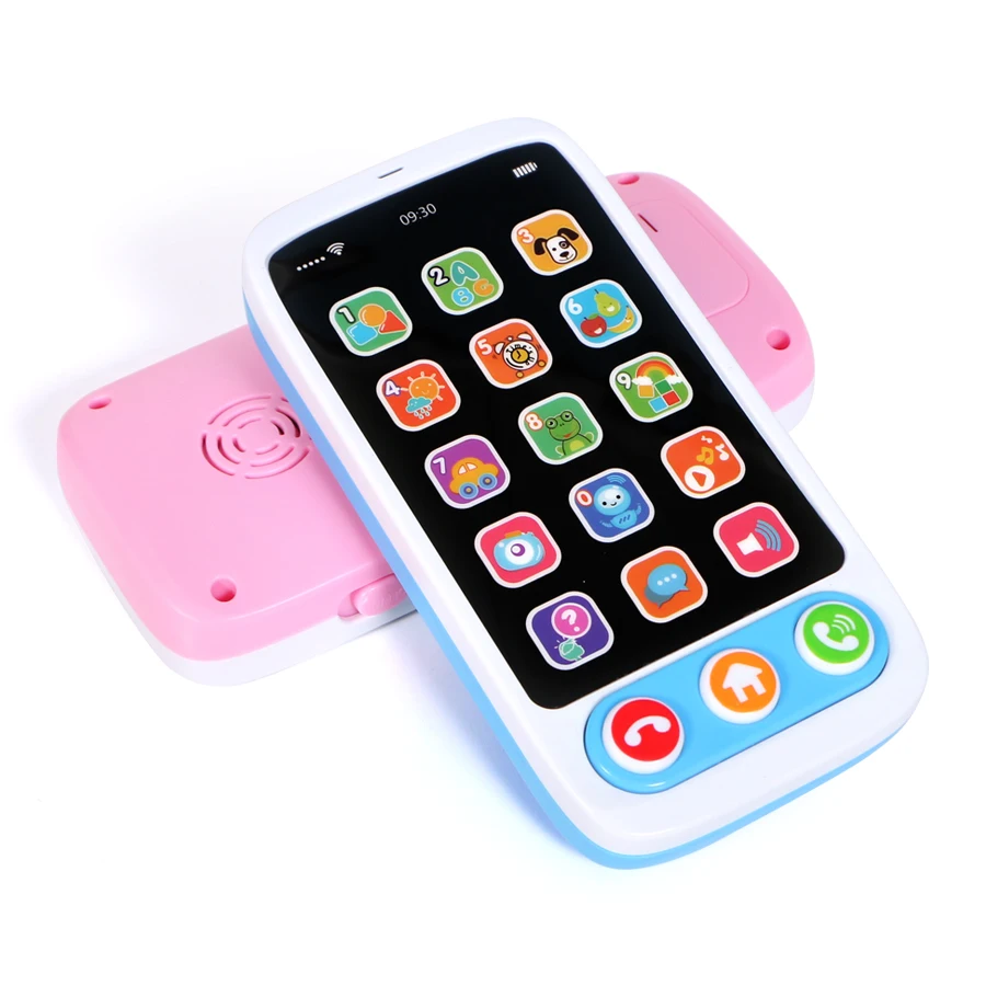 Baby's Phone Touch Learning Number Letter Fruit Early Educational Toy Phone with Music Song,Kid's Learning Machine Yphone Toys