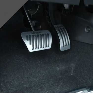 Car styling FootRest Gas Brake Pedal Cover Case For Mitsubishi Lancer Outlander ASX Pajero Eclipse Grandis FORTIS Zinger