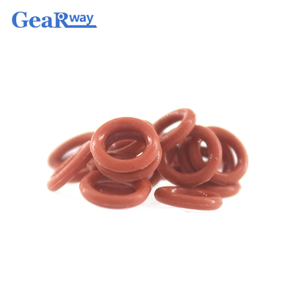 Red Silicon O Ring Seal 2.4 mm CS O-ring Seal Gasket 8/9/10/11/12/13/14/15/27/28mm OD VMQ Good Elasticity O Type Ring Seals