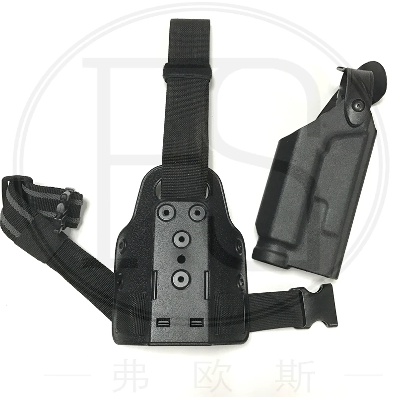 

Right Hand Short Gun Holster with Flashlight Suitable for 1911 Outdoor Shooting Leg Holster