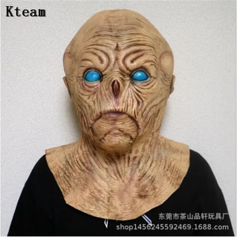 2018 New Halloween Horror Alien Mask Man Headgear Zombie Dead Zombie Devil Mask Cosplay Mask Realistic Silicone Face Mask Toys