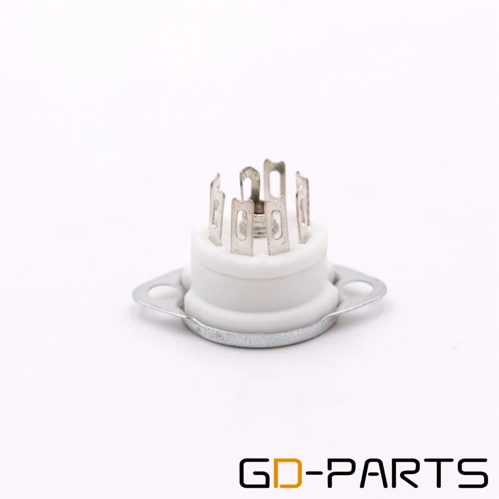 7pin Vacuum Tube Socket Base For 6J1 6J2 6J3 6J4 EAA91 EC92 6Z4 6X4 Hifi Tube Audio AMP DIY Gold Plated PCB Chassis Mount 10PCS