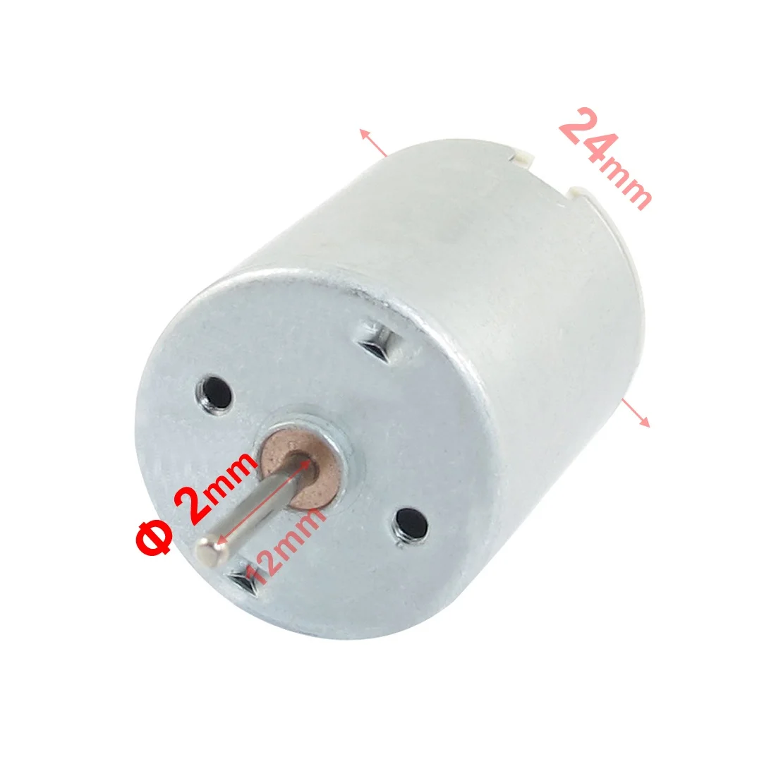 UXCELL 24mm Body Diameter Metal Housing Power Micro Motor 4350RPM 5V DC Used in Electronic Lock Optic Equipment DC Motor