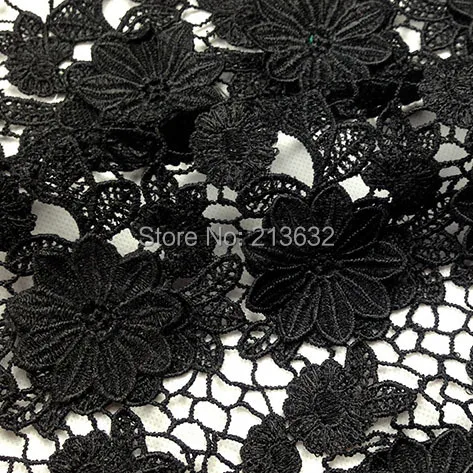 PQYY113 african guipure lace water soluble chemical lace hollow out african chemical lace water soluble tecido feltro wedding