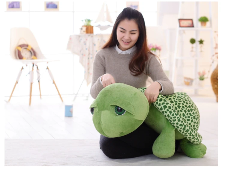 

large 78cm cartoon tortoise plush toy lovely green turtle soft doll sofa cushion, throw pillow birthday gift s2495