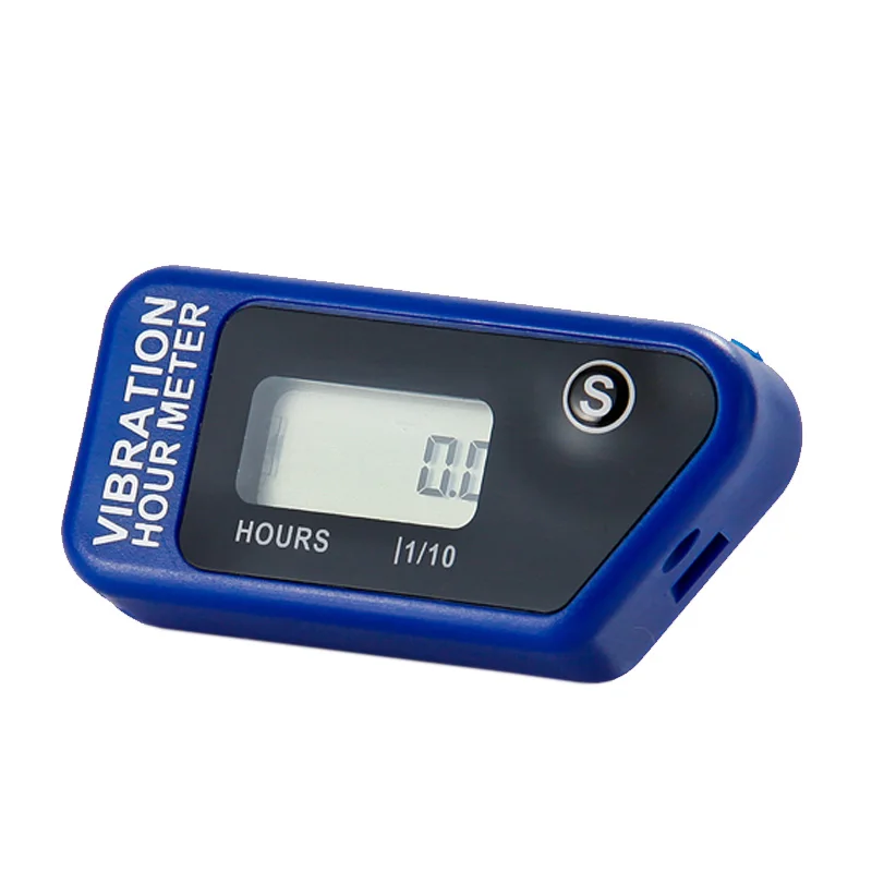 Compteur Horaire de Vibration Sans Fil LCD Réinitialisable, Étanche, pour Tronçonneuse Pit Bike D343, Façades de Vélo, Tondeuse à Gazon, Motoneige