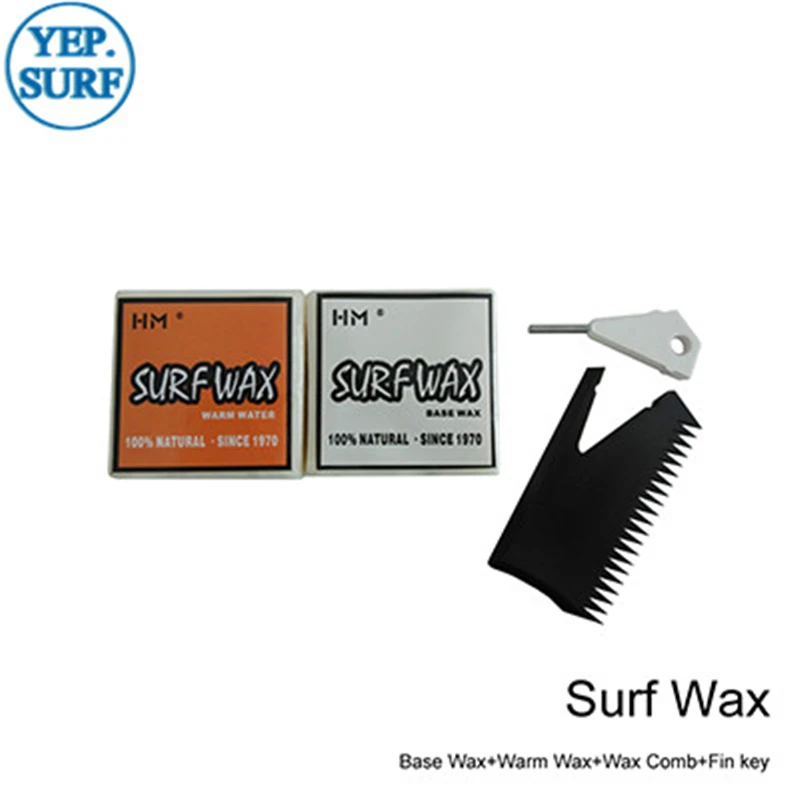 SUP Base Water Wax Comb, Fin Key, Surfing Wax, Cool