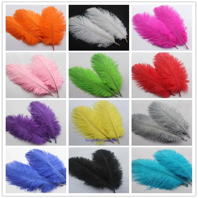 Free shipping  5 pcs 6-8 inches/15-20 cm beautiful ostrich feathers multicolor