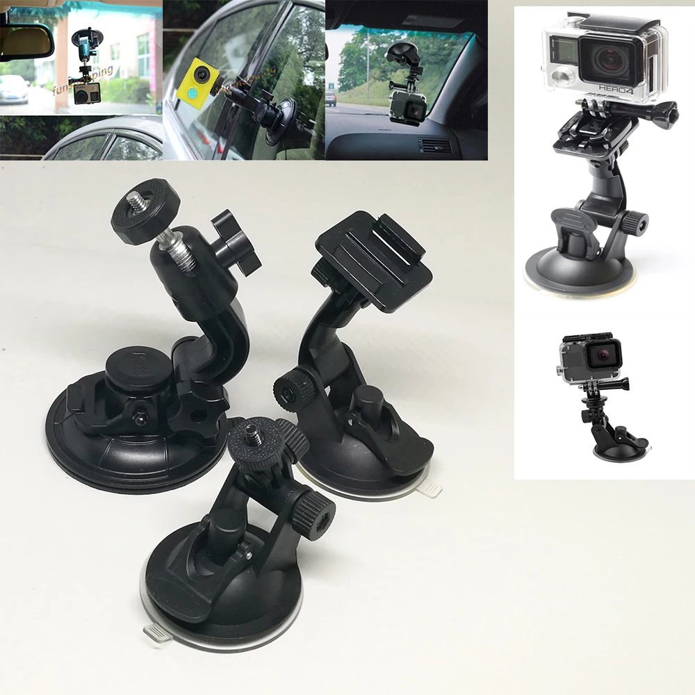 7CM / 9CM Suction Cup for Gopro Hero 7 6 5 Black SJ4000 Xiaomi Yi 4K Mijia 4 k H9 with Tripod Adapter Go Pro Hero 6 7 Accessory