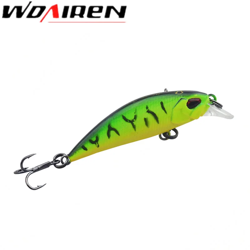 

WDAIREN 54mm/4.5g Minnow Lures Sinking VMC Hook Souple Iscas Artificiais Swimbait Hard Fishing Bait Kunstaas Fishing Tackle