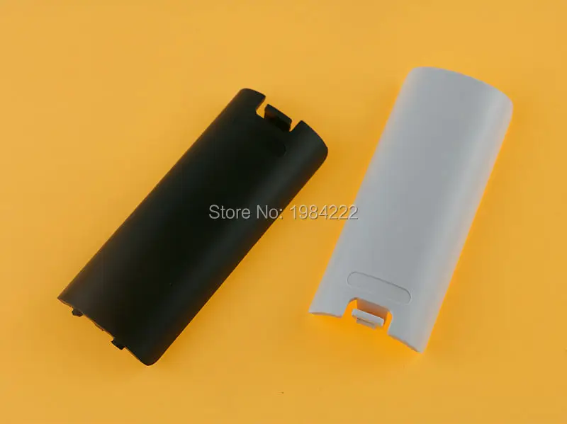 50pcs/lot Black White Battery Door Cover Lid Replacment for Nintendo Wii Controller