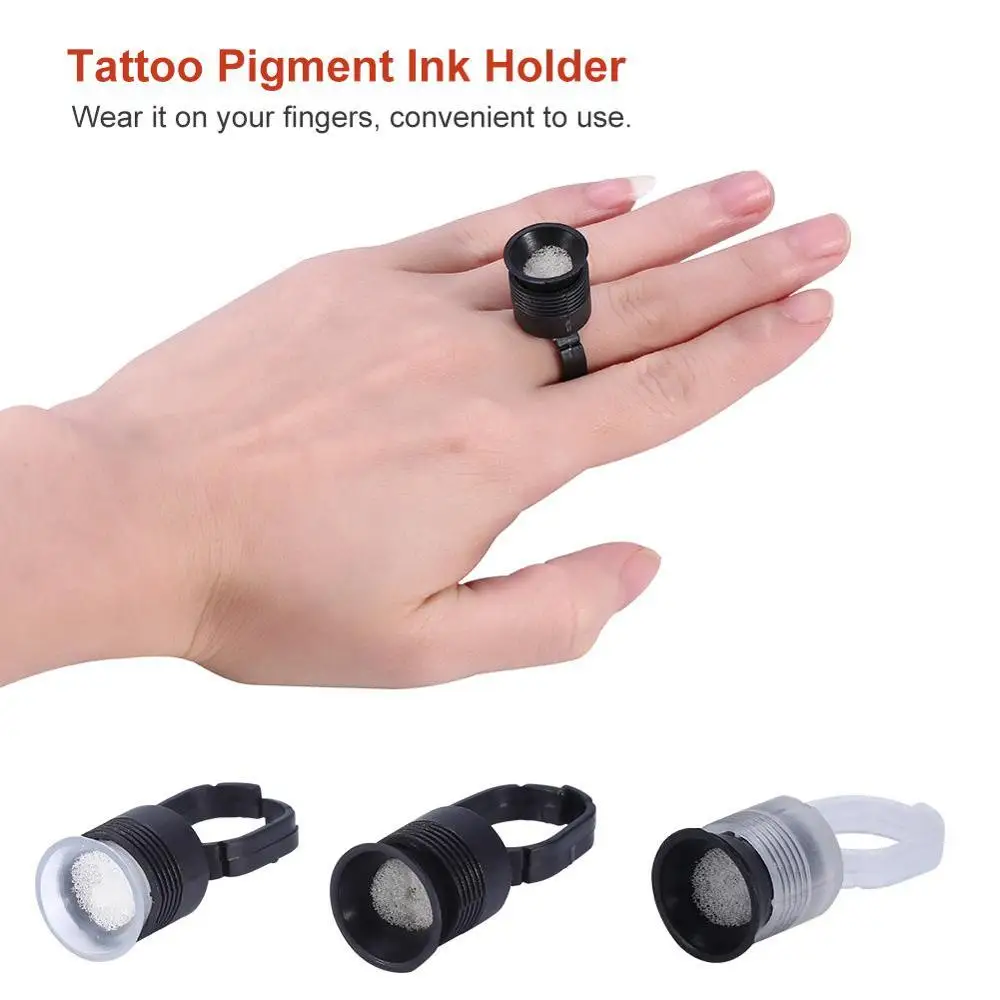 Tattoo accessories ink cup for sale tattoo ink pigment ring cup Tattoo Supplies Permanent Makeup Pigment Glue Holder Extension