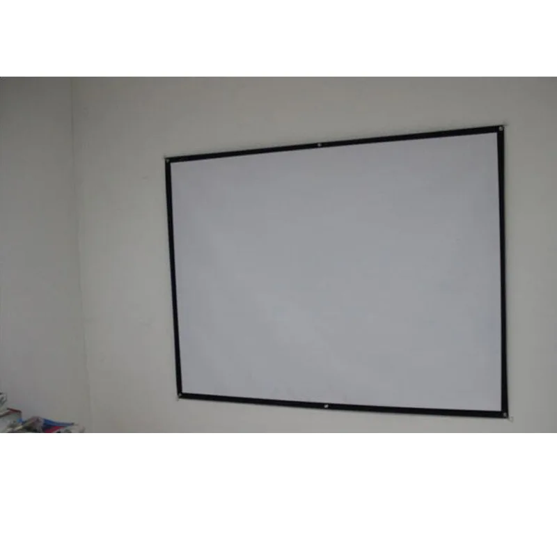 150inch HD Portable Projector Screen 16:9 Wall Mounted Tabletop Front Projection Screen Matt White without Frame For Home Cinema