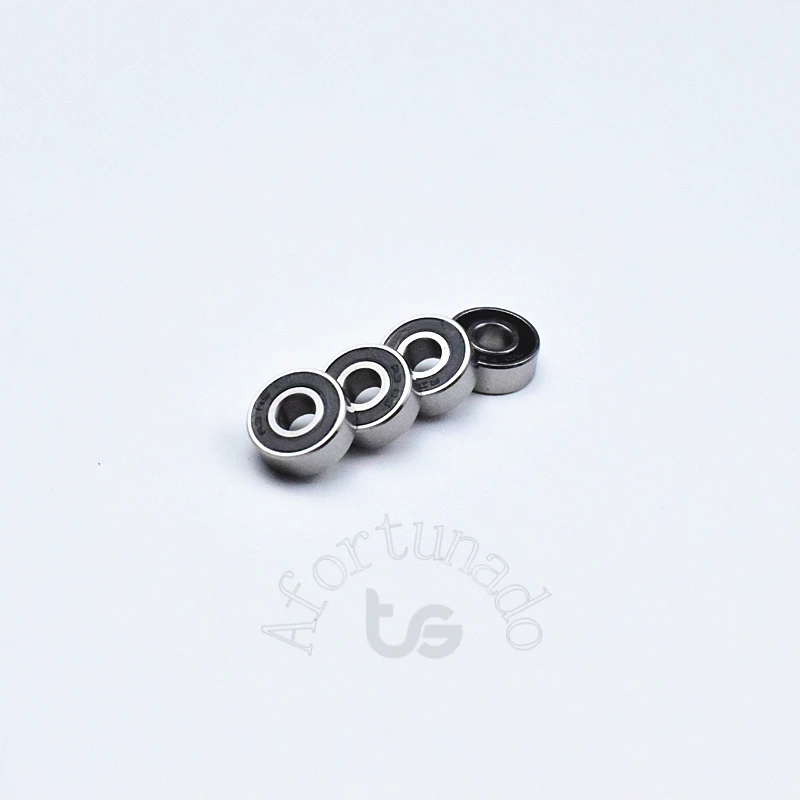R3RS  Bearing 10pcs 4.763*12.7*4.98(mm) chrome steel rubber Sealed High speed Mechanical equipment parts