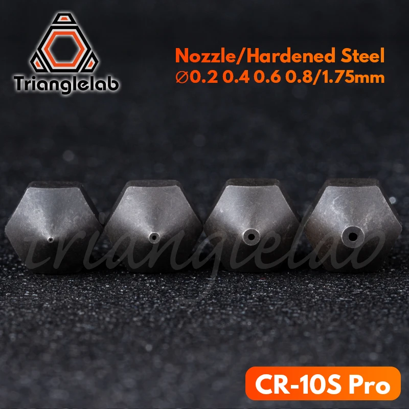 C trianglelab CR-10S pro Hardened steel Nozzle High temperature printer1.75MM J-head cr10S PRO heat block hotend Thread m6