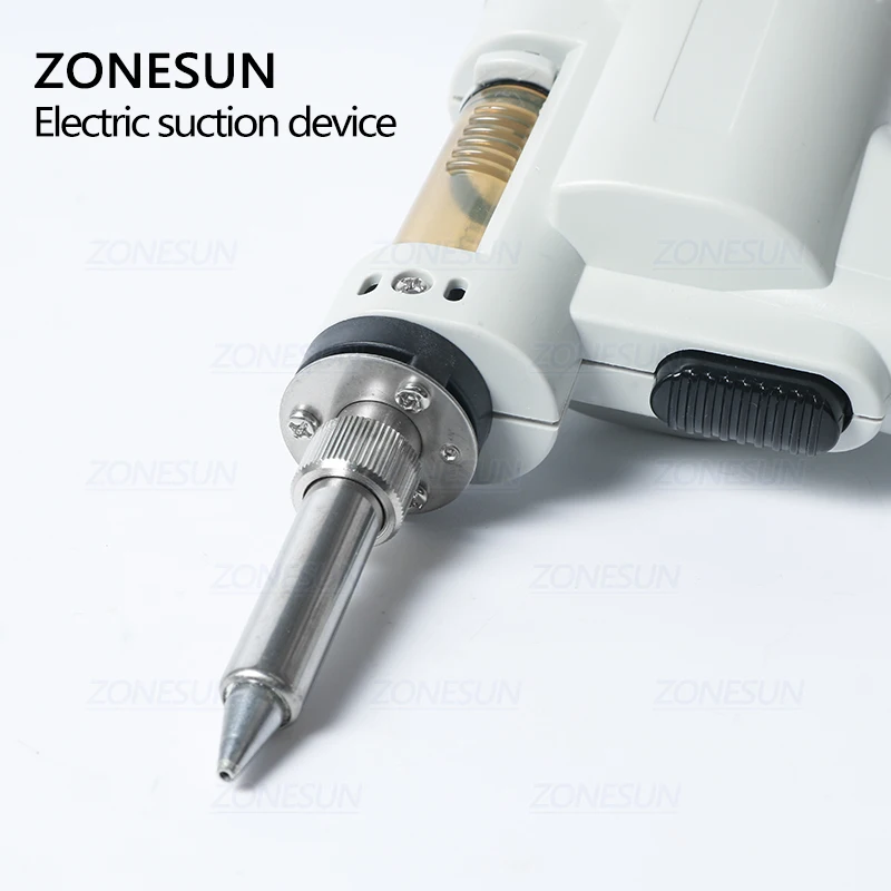 ZONESUN-bomba desoldadora de doble vacío eléctrica, pistola de succión de estaño, potente herramienta de eliminación de estaño, 998