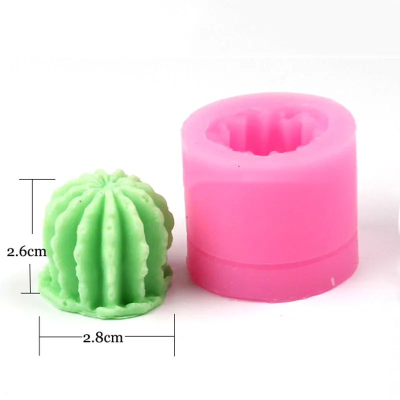 Stampi per candele di Cactus 3D piante succulente a forma di torta fondente al cioccolato stampo da forno per caramelle decorazione per la casa