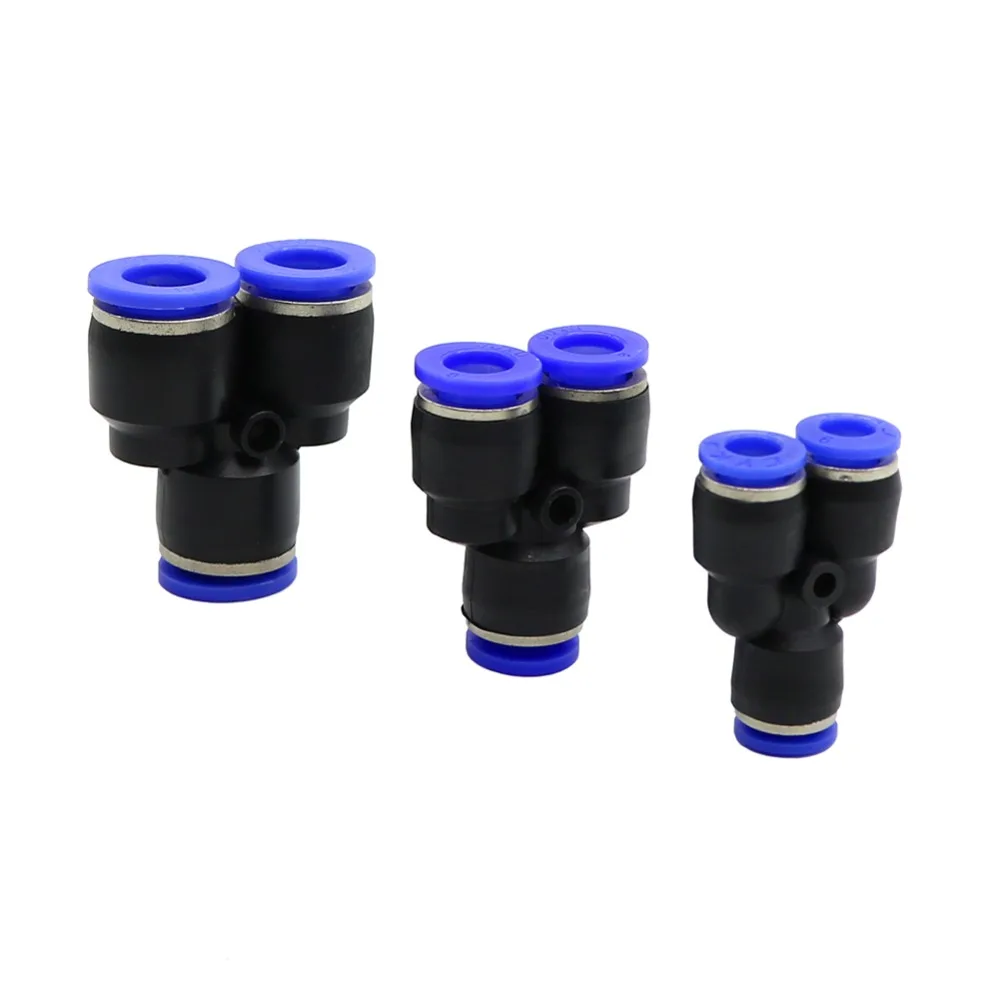 Slip-lock Y-type connector 6/8/10mm OD Hose Splitters Adapter Agriculture Garden Watering Irrigation Quick Coupling 5 Pcs