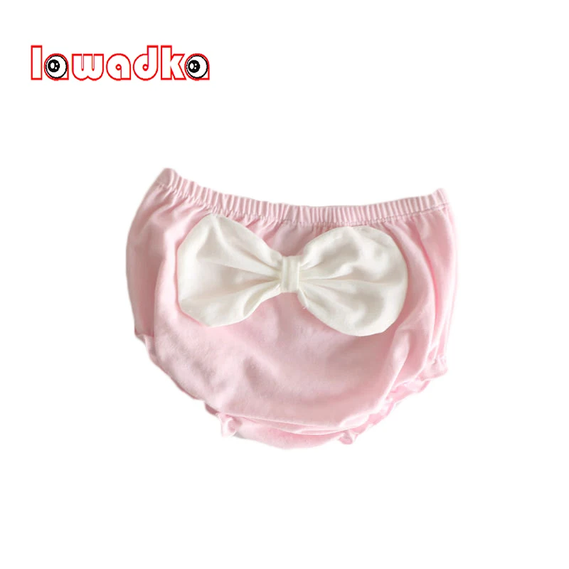 Cotton Baby Girl Shorts Big Bow Baby Girl Ruffle Bloomer Baby Diaper Cover Newborn Shorts Seersucker Summer Baby Girl Clothes