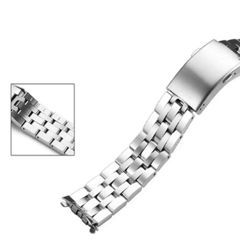 19mm 20mm Stainless Steel Watch band For Tissot T17/T014/T41/T461/PRC200/T055/T067 Watch Strap Bracelet Men Watchband Curved End