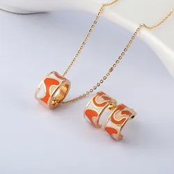 R&X Necklace/earrings Romantic Dieraden Women Trendy Anniversary Jewelry Sets Classic Fashion Dubai Ensemble Bijoux Jewelry Sets