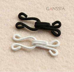 10pairs/lot DIY White and Black Color Large Exquisite Invisible Button Hook and Eye(SS-96-567)