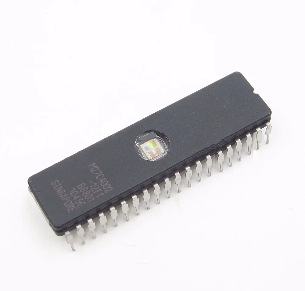 2 PCS M27C4002-12F1 M27C4002 DIP-40 EPROMs NEW