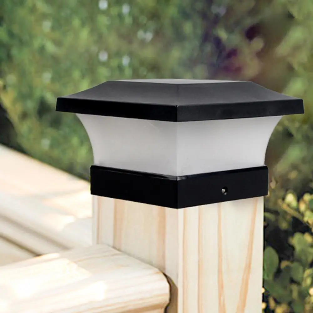 

LED Solar Power Garden Light Square Post Lights IP65 Waterproof Column Light for Outdoor Garden Courtyard Porch Wall Lamp