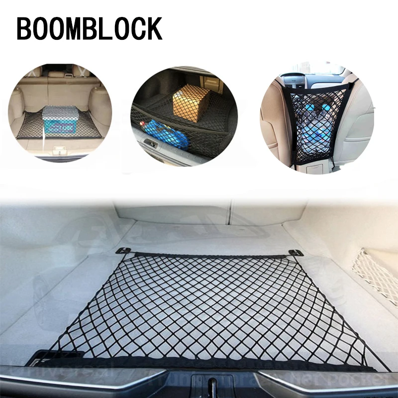 BOOMBLOCK Car Styling Trunk Storage Holder For Peugeot 307 206 Jeep Ford Focus 2 3 VW Polo Golf 4 5 7 Touran T5 T4 Accessories