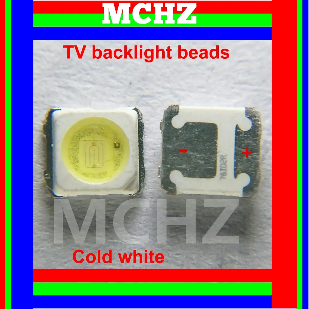 100PCS 3228 2828 LED SMD TV Backlight 3V 1.5W 500ma LED Beads Cool White For