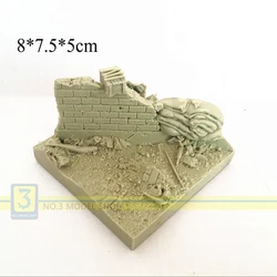 1/35樹脂モデル兵士都市遺跡フィールドベーススラブベース戦争砂テーブル特別プラットフォームモデルシナリオ