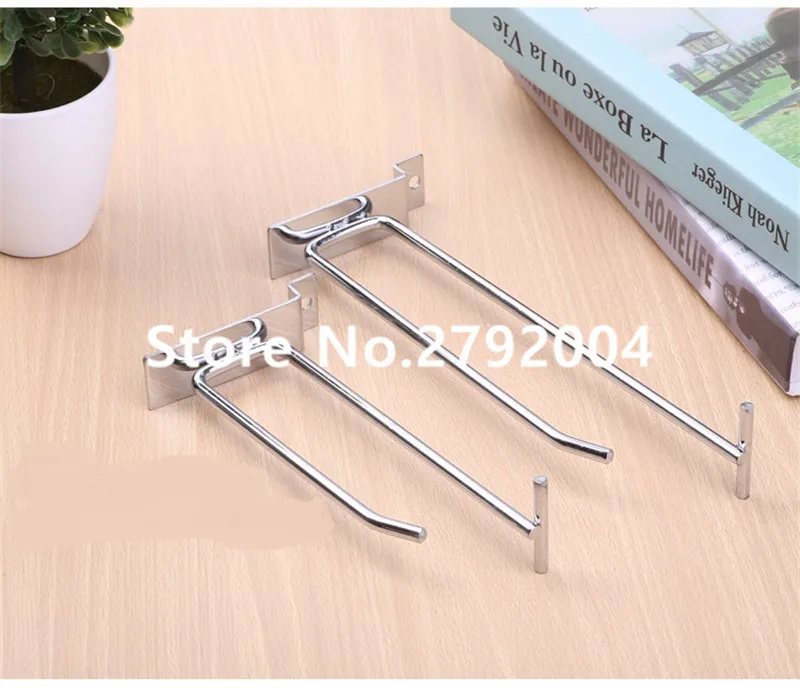 (100 pcs/pack ) 15cm Length 6mm Diameter pegboard/slatwall supermarket display hooks anti-theft security hook